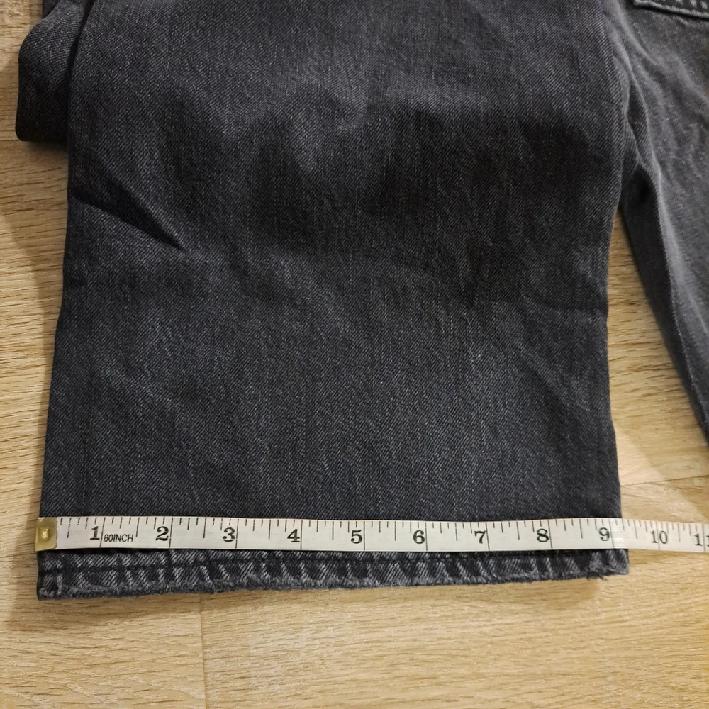 American Eagle Rocker Black Bootcut Distressed Jeans Women's Size 8 NWOT